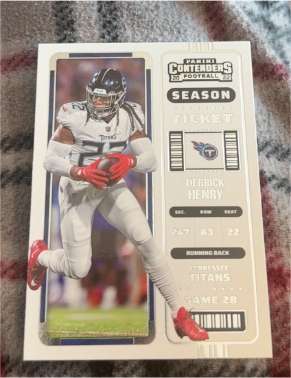 2022 Panini Contenders Season Ticket #100 Derrick Henry — front