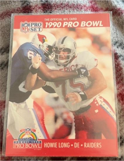 1990 Pro Set #351 Howie Long Los Angeles Raiders — front