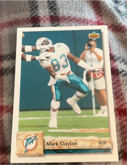 1992 Upper Deck #159 Mark Clayton — front
