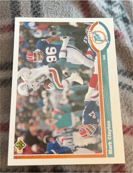 1991 Upper Deck #175 Mark Clayton — front
