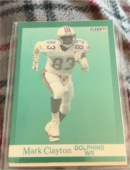 1991 Fleer #118 Mark Clayton — front