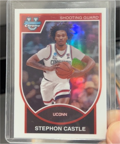 2023-24 Bowman University Chrome #07B-14 Stephon Castle — front