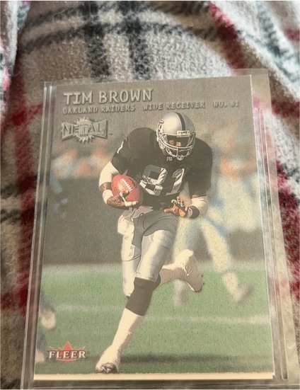 2000 Fleer Metal #81 Tim Brown — front