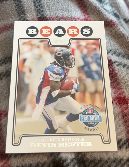2008 Topps #313 Devin Hester Pro Bowl — front