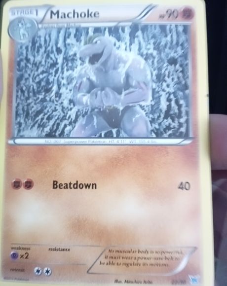 2014 Pokémon XY Furious Fists #45 Machoke — front