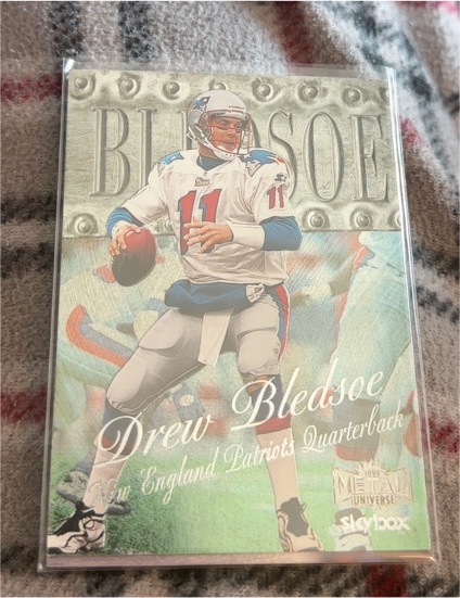 1999 Skybox Metal Universe #18 Drew Bledsoe — front