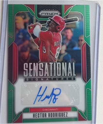 2025 Panini Prizm #SS-HR Hector Rodriguez Sensational Signatures — front