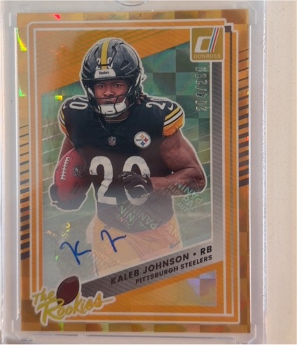 2025 Donruss #20 Kaleb Johnson The Rookies — front
