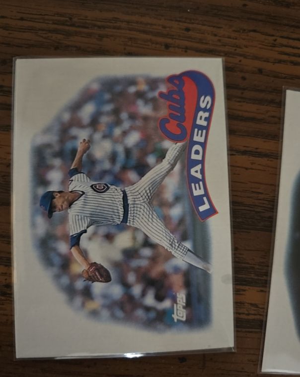 1989 Topps #549 Cubs Leaders Jamie Moyer — front