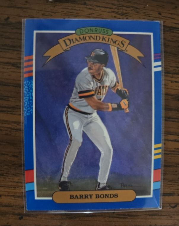 1990 Donruss Diamond Kings #4 Barry Bonds — front