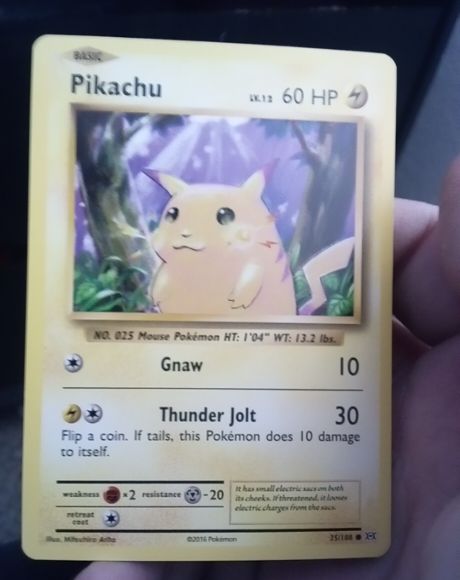2016 Pokemon XY Evolutions #35 Pikachu — front