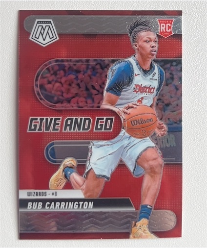 2024-25 Panini Mosaic #15 Bub Carrington Give and Go — front