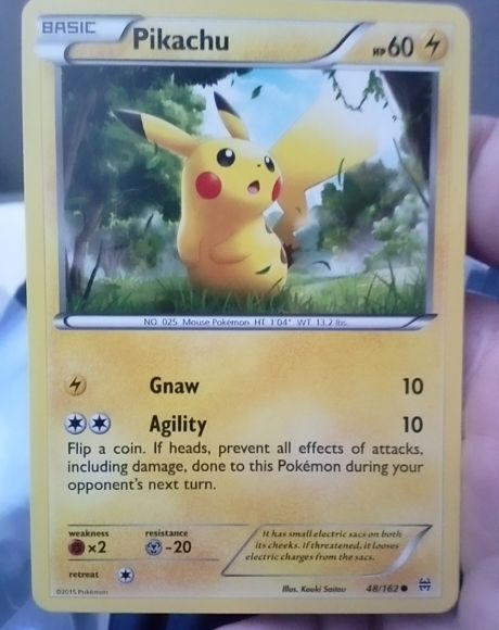 2015 Pokémon Breakthrough #48 Pikachu — front