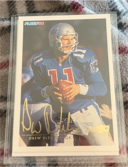 1994 Fleer #307 Drew Bledsoe New England Patriots — front