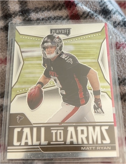 2021 Panini Playoff Call to Arms #CA-MRY Matt Ryan — front