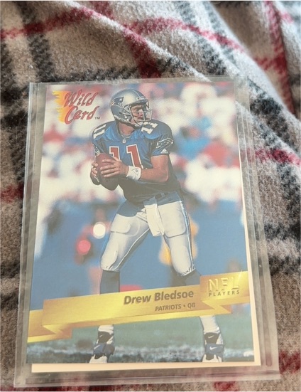 1993 Wild Card Superchrome #205 Drew Bledsoe — front