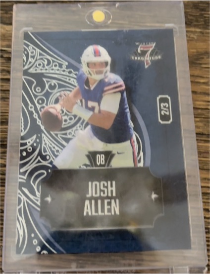 2023 Wild Card 7 Card Studs Josh Allen #7CSL-37 — front