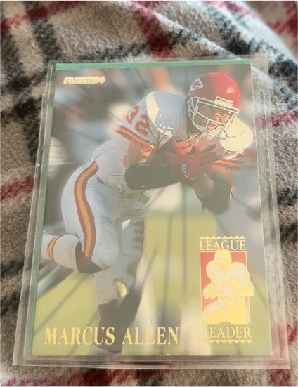 1994 Fleer League Leaders #1 Marcus Allen — front