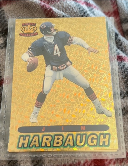 1994 Pacific Collection Prizm #48 Jim Harbaugh — front