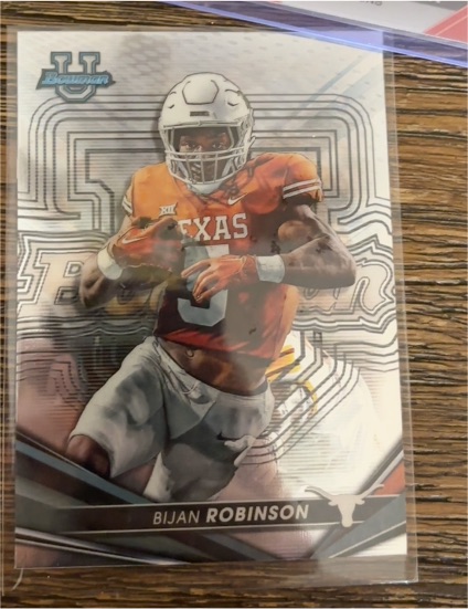 2022-23 Bowman's Best University #77 Bijan Robinson — front