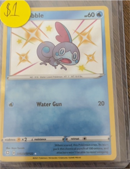 2021 Pokémon Shining Fates #SV025 Sobble — front