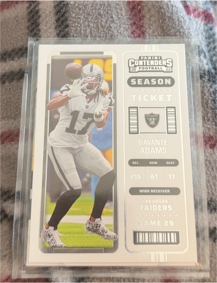 2022 Panini Contenders Season Ticket #67 Davante Adams — front