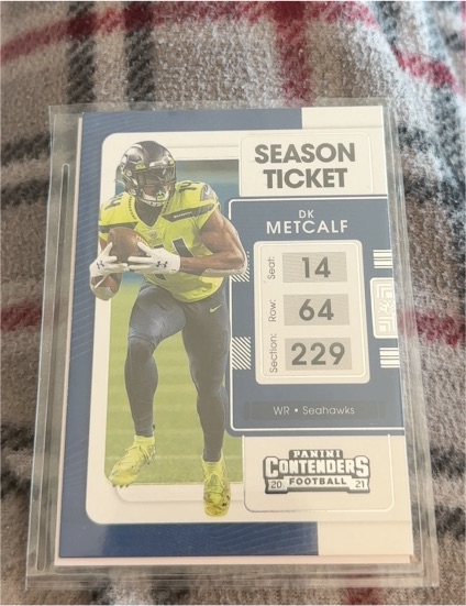 2021 Panini Contenders #86 DK Metcalf — front