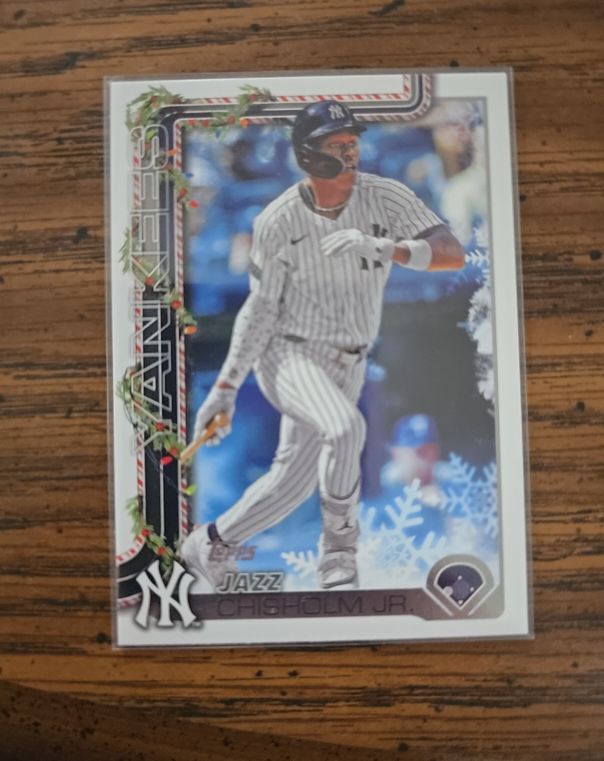 2025 Topps Holiday #H176 Jazz Chisholm Jr. — front