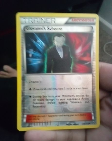 2015 Pokémon XY Breakthrough #138 Giovanni's Scheme — front