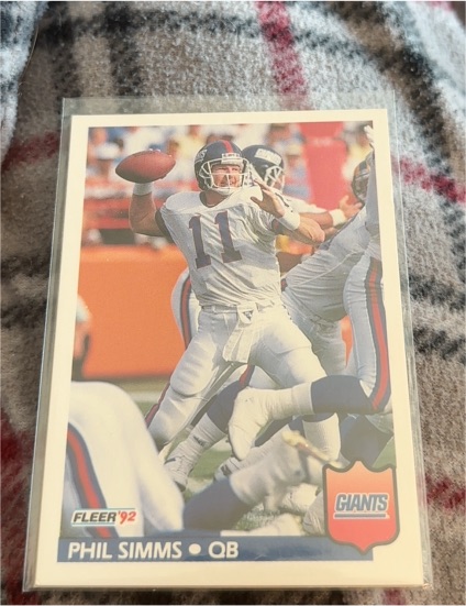 1992 Fleer #300 Phil Simms — front