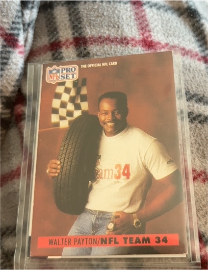 1991 Pro Set #1 Walter Payton — front