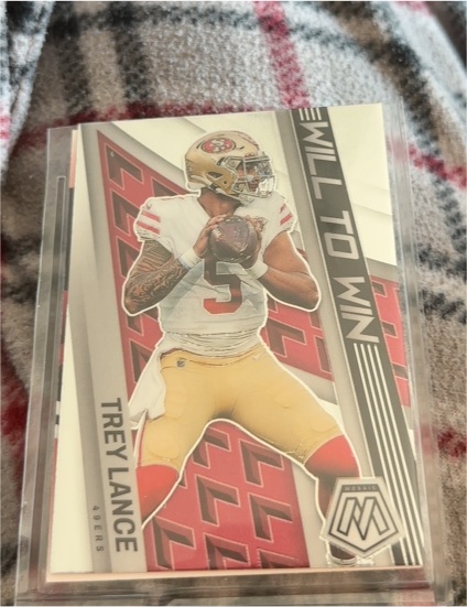 2022 Panini Mosaic Will To Win #WW-11 Trey Lance — front