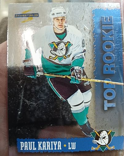 1994-95 Score Top Rookie #TR1 Paul Kariya — front