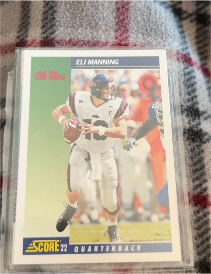 2022 Panini Chronicles Draft Picks Score Retro #10 Eli Manning Ole Miss Rebels — front