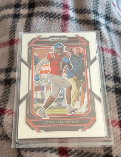 2023 Panini Prizm Draft Picks #150 Jonathan Mingo (RC) — front