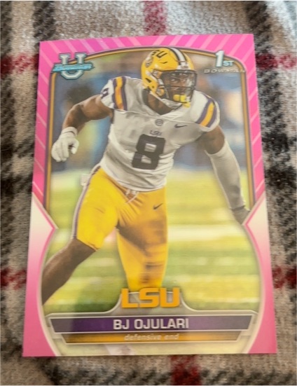 2022 Bowman University Chrome #58 BJ Ojulari — front