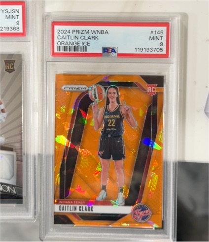 2024 Panini Prizm WNBA #145 Caitlin Clark Orange Ice — front