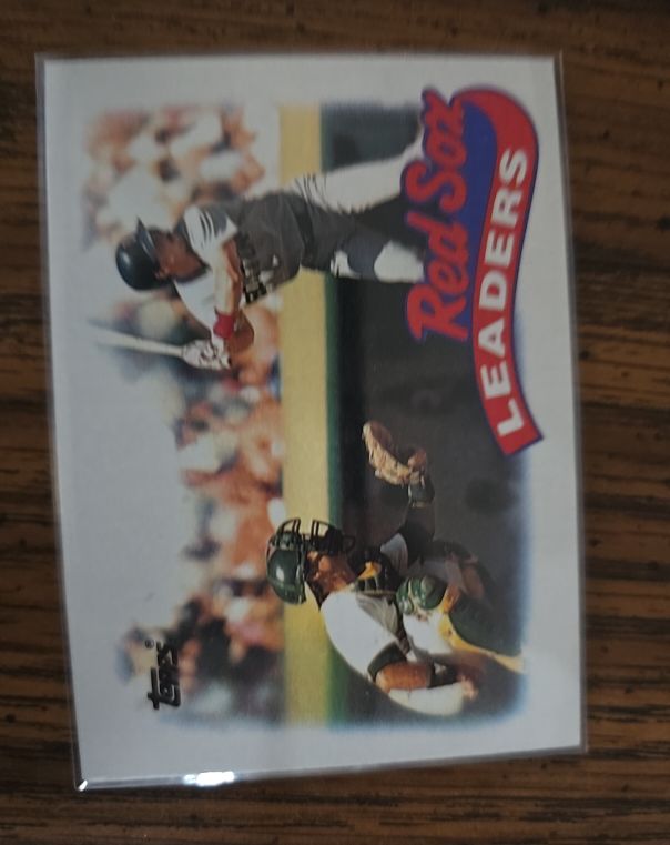 1989 Topps #321 Red Sox Leaders Jody Reed — front