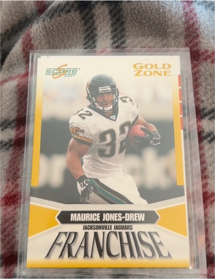 2007 Score #132 Maurice Jones-Drew Gold Zone Franchise — front