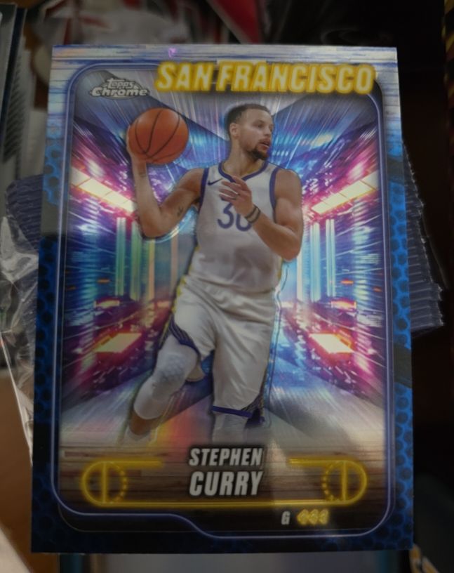 2024-25 Topps Chrome #187 Stephen Curry — front