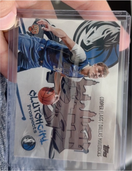 2025-26 Topps #CC-1 Cooper Flagg Clutch City Prospects Rookie Card — front