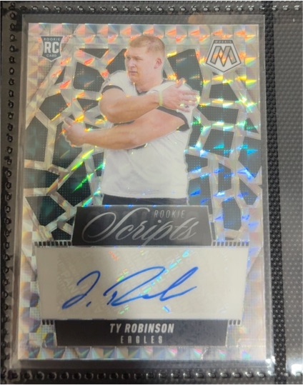 2025 Panini Mosaic #RS-TRN Ty Robinson Rookie Scripts — front
