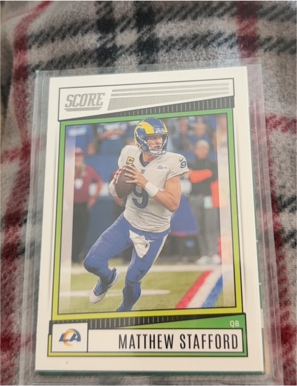 2022 Panini Score #155 Matthew Stafford — front