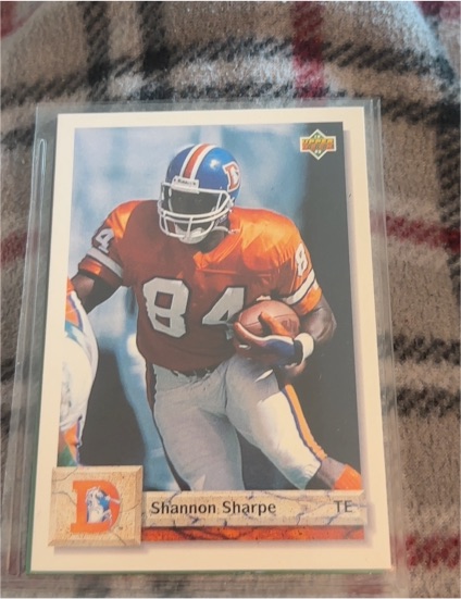 1992 Upper Deck #499 Shannon Sharpe — front