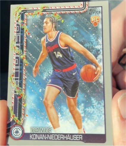 2025-26 Topps Holiday #H190 Yanic Konan-Niederhauser — front