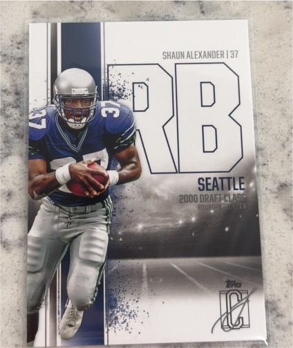 2024 Topps Signature Class #57 Shaun Alexander — front