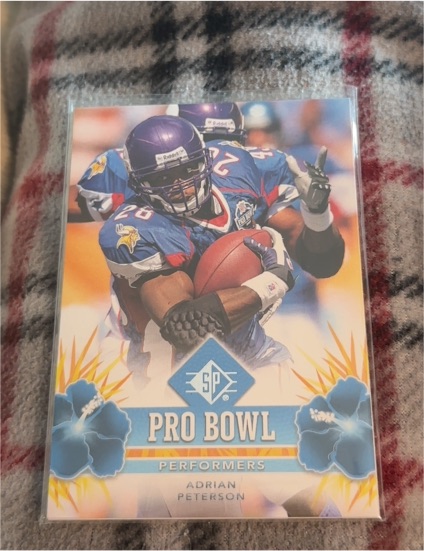 2008 SP Authentic Pro Bowl Performers #PBP-2 Adrian Peterson — front