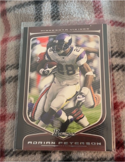 2009 Bowman Draft Picks #30 Adrian Peterson — front