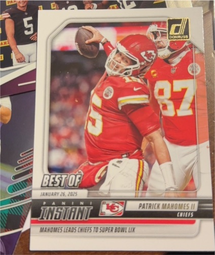 2025 Donruss Best Of Instant #INS-PMS Patrick Mahomes II — front