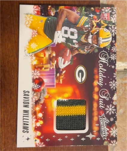 2025 Panini Absolute Holiday Suit #HS-SVW Savion Williams — front